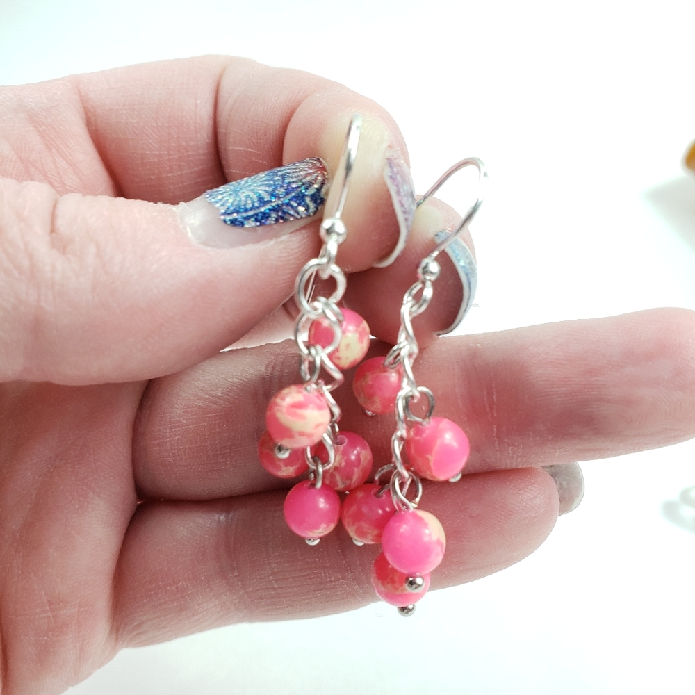 Gemstone Dangle Earrings